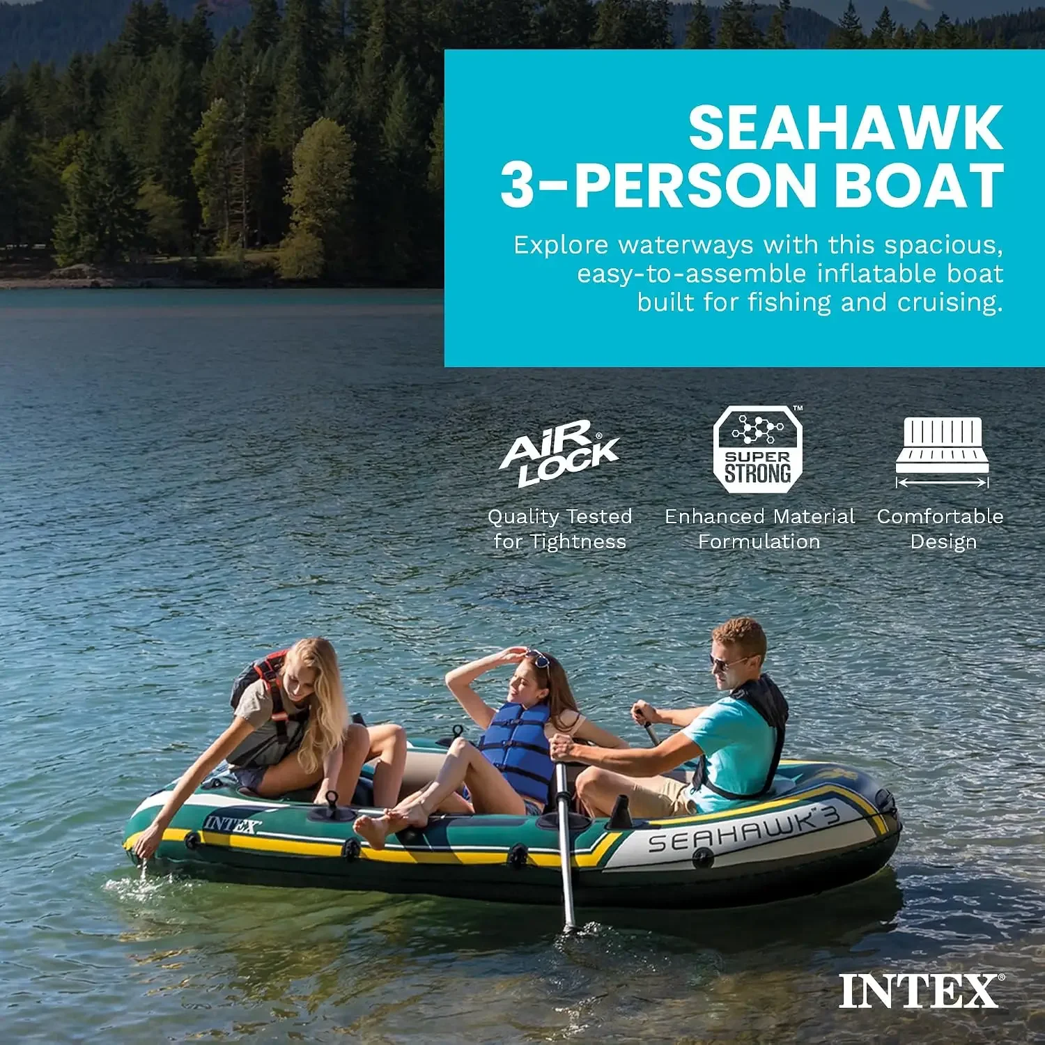 INTEX 66332EP Seahawk 2: juego - Fishing Rod Holder reseña y precio
