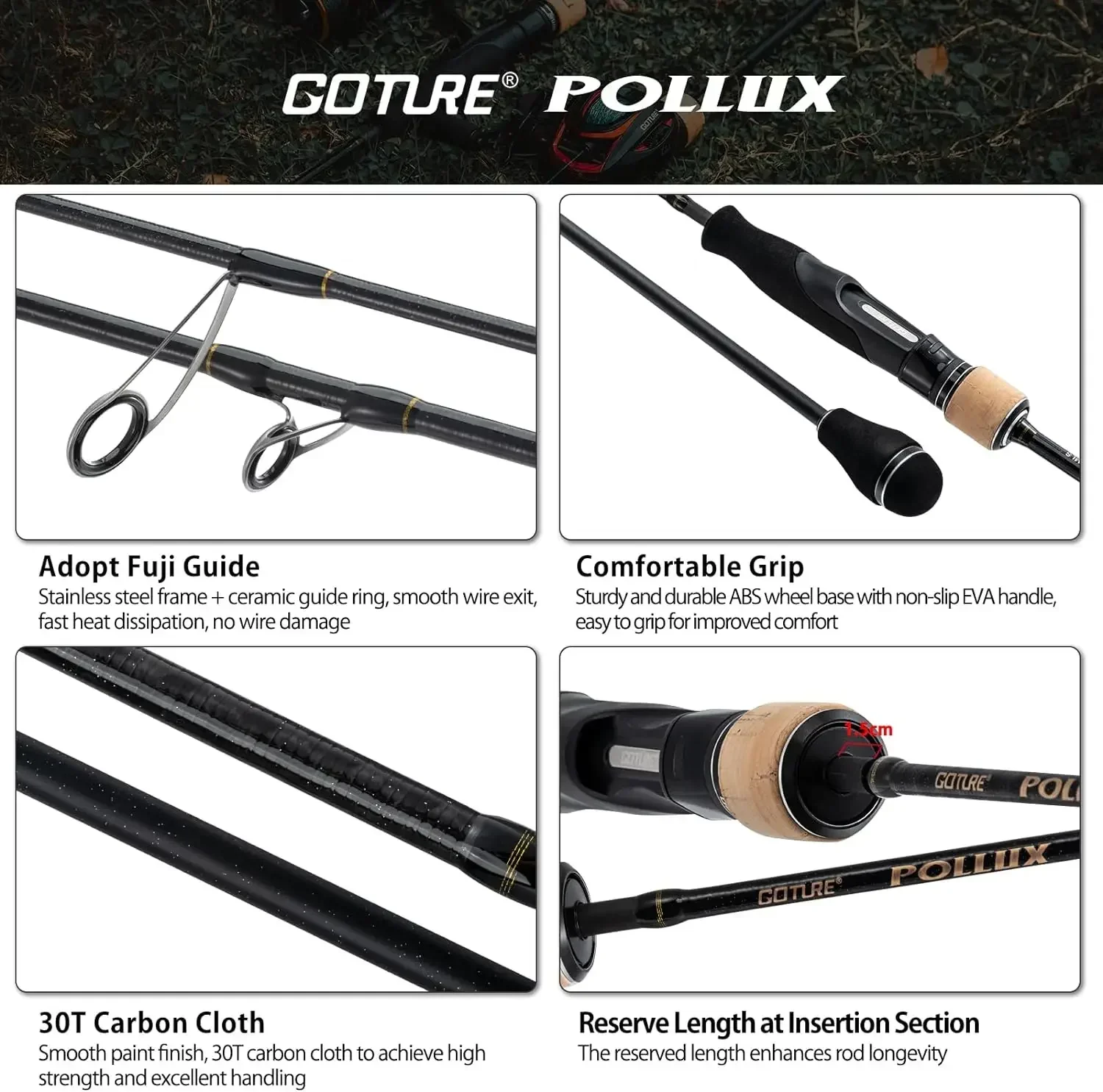 Goture Pollux 1,83 M caña de p - Kastking Reel Zephyr reseña y precio