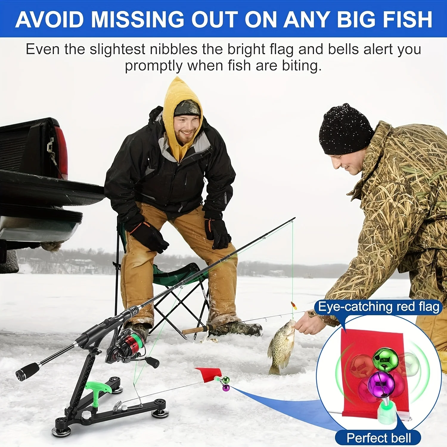 1 juego de soporte para caña d - Fishing Rod Ice reseña y precio