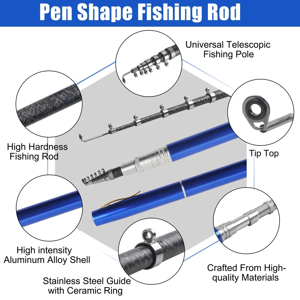 Caña de pescar con bolígrafo d - Fishing Rod Ice reseña y precio