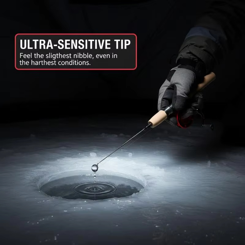 Caña de pescar para pesca en h - Fishing Rod Ice reseña y precio