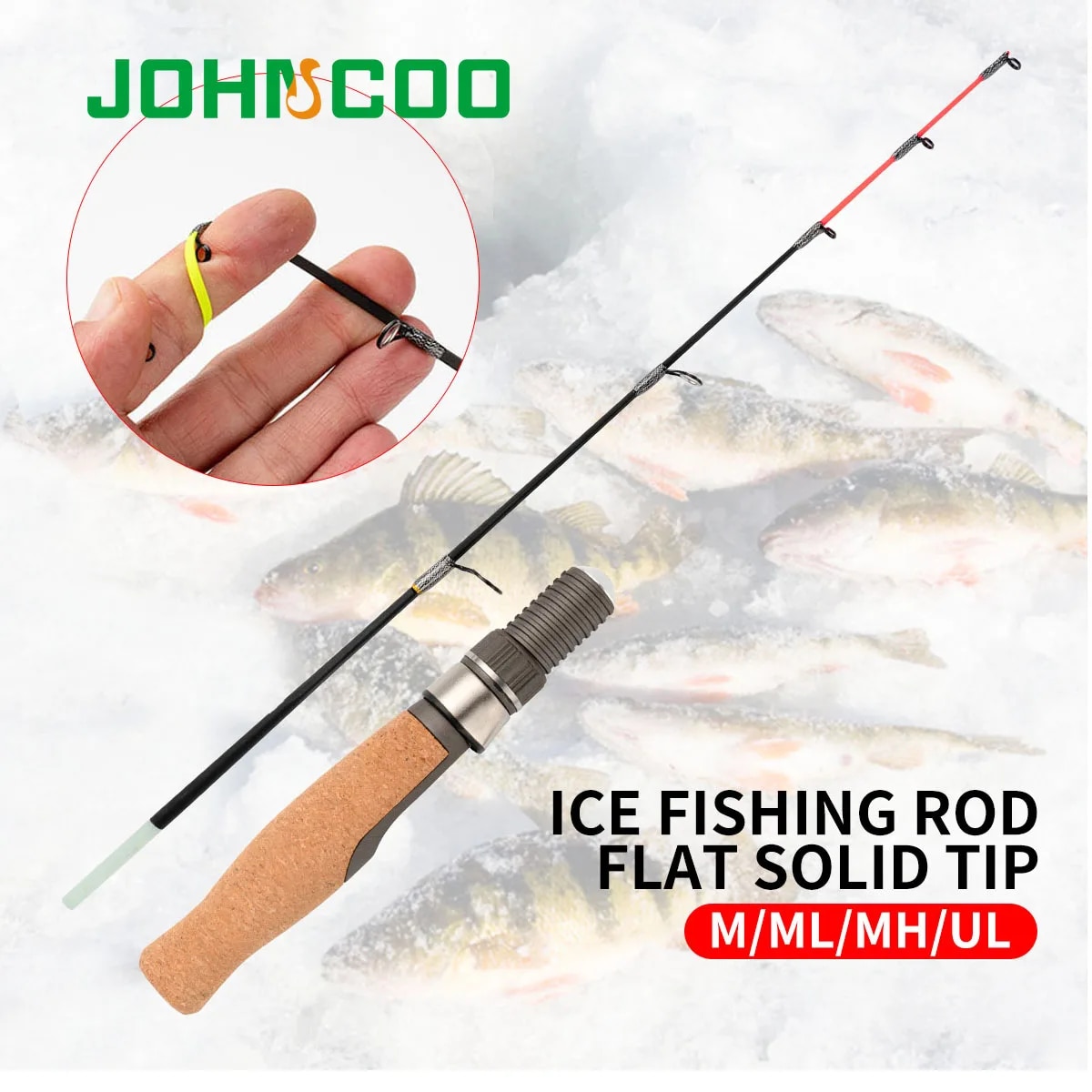 Caña de pescar en hielo, 50cm, - Fishing Rod Ice reseña y precio